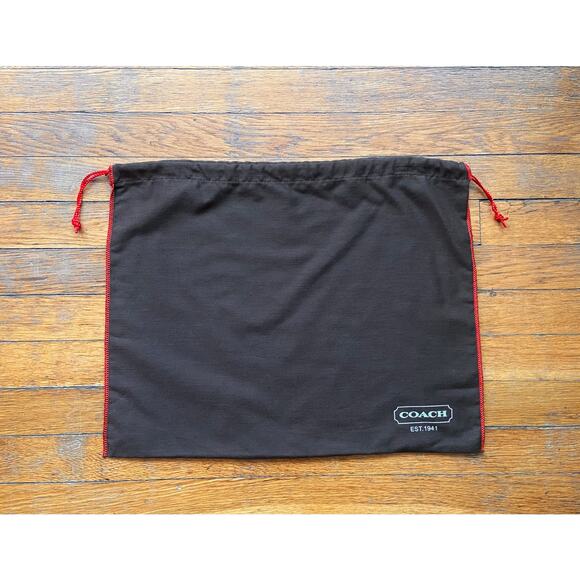 COACH 19"x15" Brown/Red Dust Bag - Picture 2 of 6